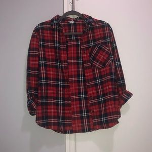 Forever 21 red button down flannel long sleeve